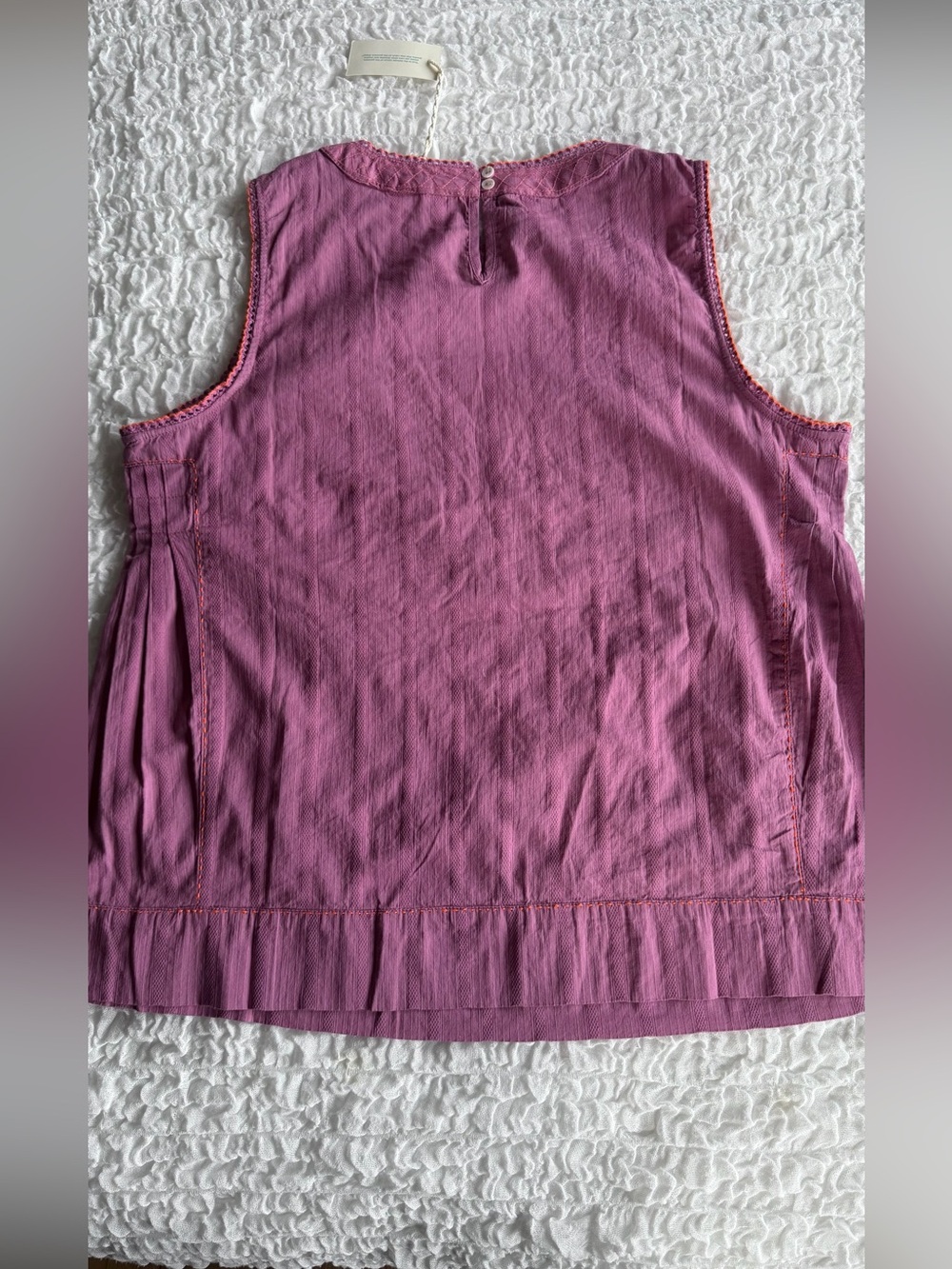 Sundance Embroidered Sleeveless Top Boho Floral Pink NWT Large - Picture 8 of 8